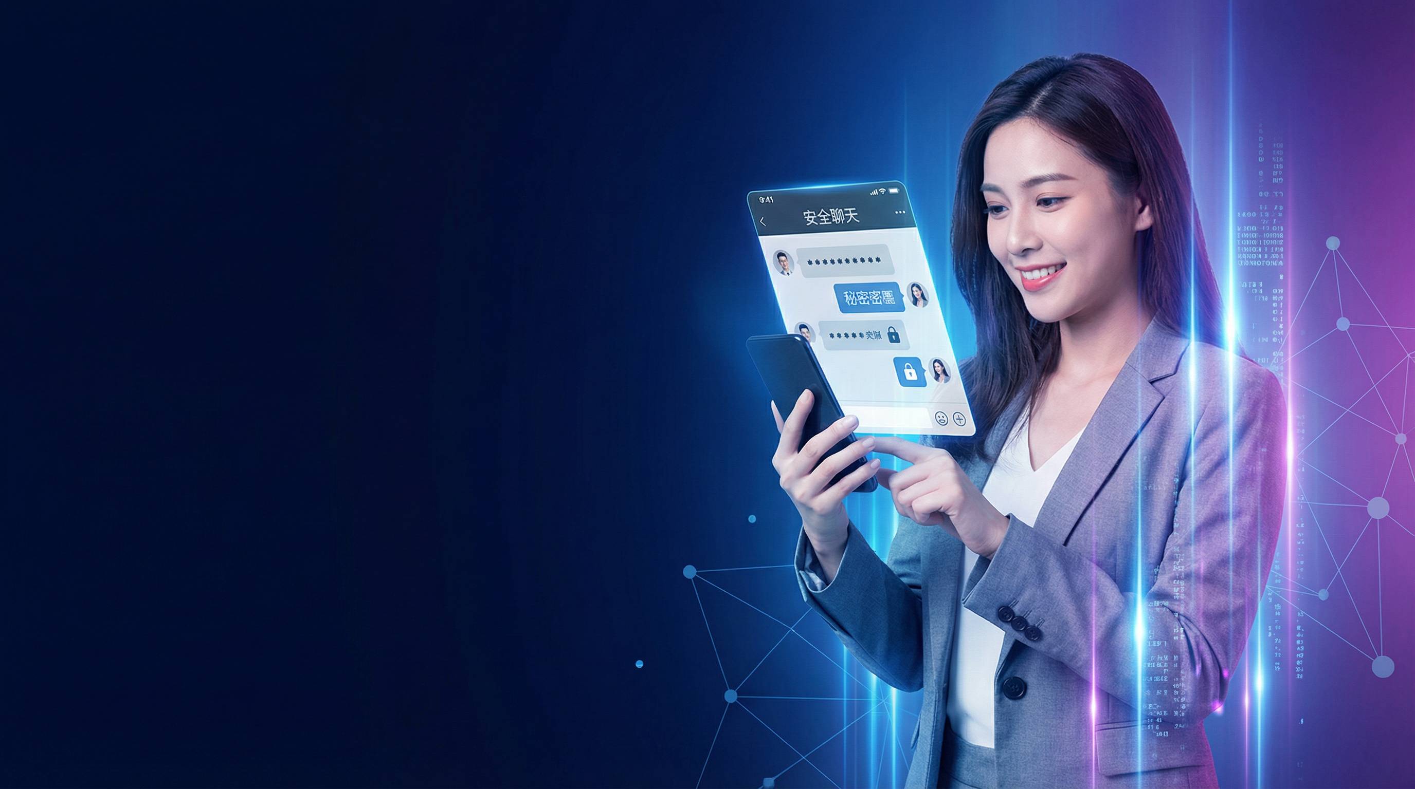 蝙蝠聊天官网 - 安全聊天软件界面展示